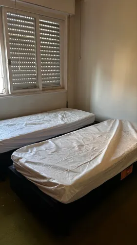 Cama box solteiro + colchão - PLUMATEX