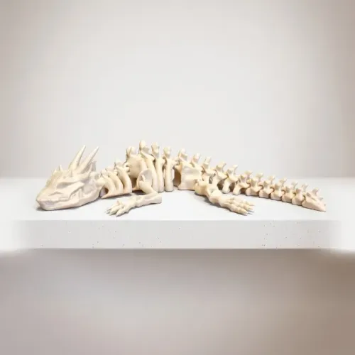 Dragão Esqueleto Articulado Flexível | Peça de Coleção | Impressão 3D