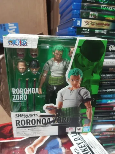roronoa zoro sh figuarts bandai romance dawn east blue boneco figura