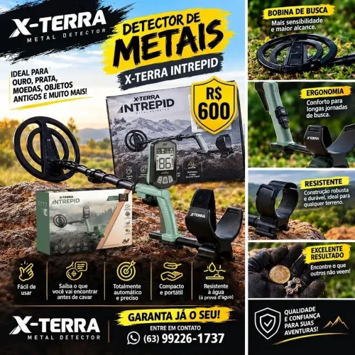 Detector de metais x terra inteprid