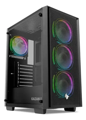 Gabinete Gamer Pichau Kazan 2 Rgb, Mid-tower Com 4 Fans Rgb (Usado)