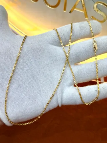 Cordão de ouro Cartier chanfrado 9.26g novo 