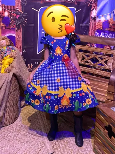 Vestido Junino TAM. 8 anos 