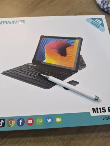 Tablet M15 Pro 10.1 8gb Ram 128gb + Caneta + Teclado