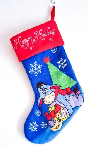 bota natal feltro disney pooh eeyore bisonho