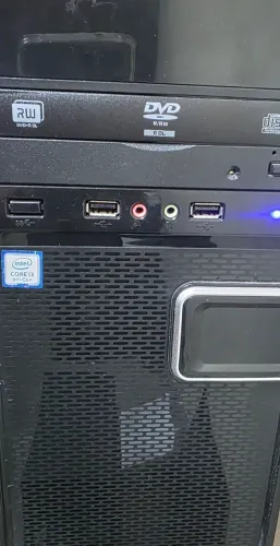 Gabinete Core I3 geração 9 com placa mãe Asus, Video GTX 1050, 8GB RAM e SSD de 256GB