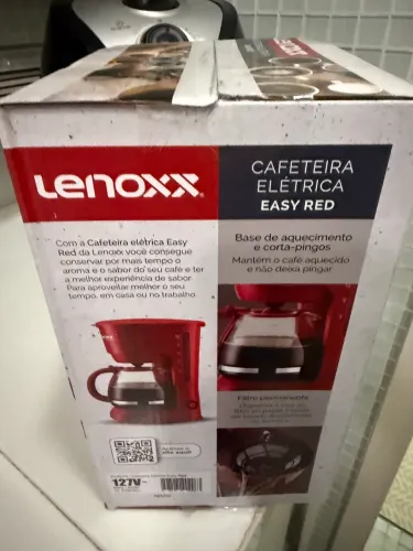 Cafeteira lenoxx grena