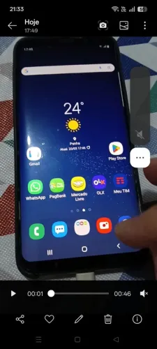 Celular Samsung S8 plus+ 128G perfeito estado aceito trocas por informática Leia.