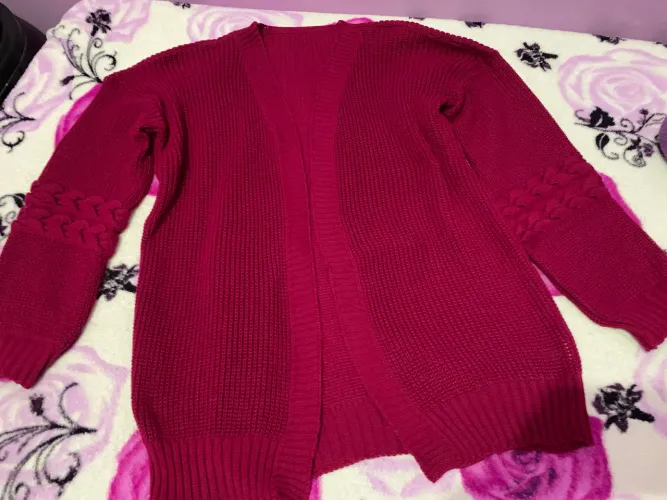 Casaco cardigan tricot, feminino, novo