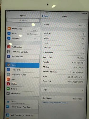iPad Mini 1ª Geração 16gb Wi-Fi zerado