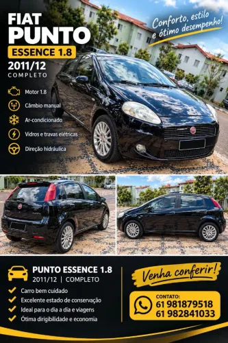 Fiat Punto Essence 1.8 Flex 16V 5P 2012