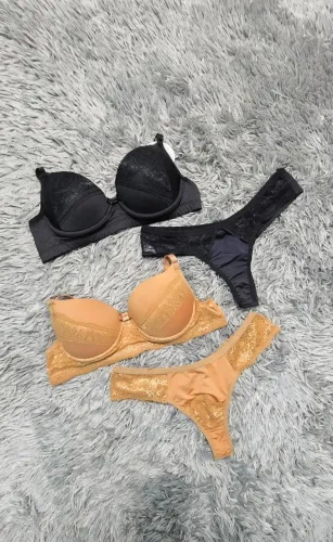 Kit C/ 2 Conjuntos Femininos Lingerie Premium - Várias Cores