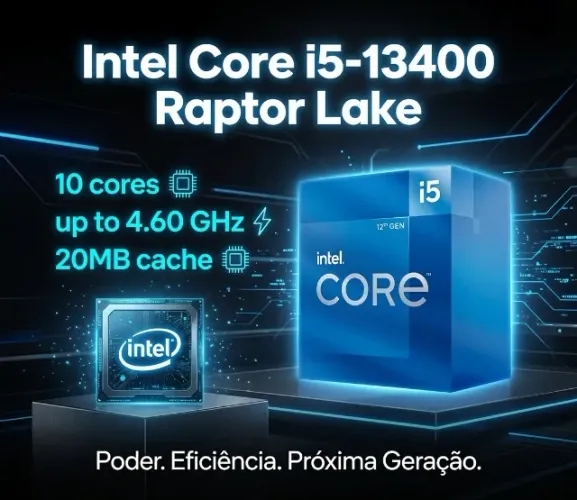 Intel Core i5-13400F 12ª Geração | Raptor Lake, USADO