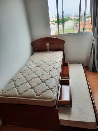 Camade Solteiro com Cama Auxiliar (Gaveta) + Colchões