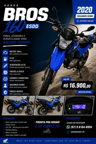 Honda bros 160 2020