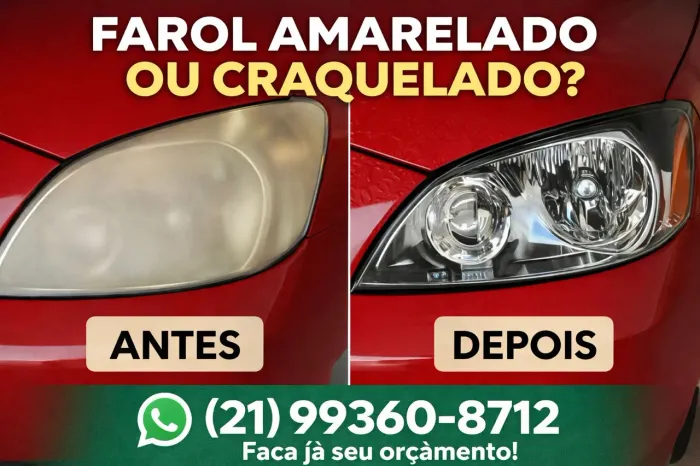 Restauração de farol automotivo