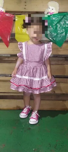 Vestido quadrilha infantil