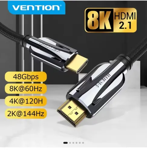 Cabo vention HDMI 2.1 hdr10+ 4k 120hz 8k 60hz 3 metros