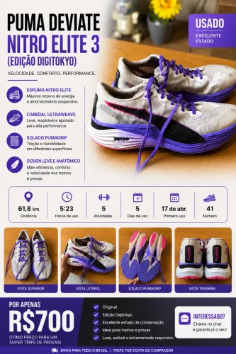 Puma Deviate Nitro Elite 3 - Edição Digitokyo