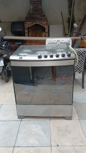 Fogão Brastemp Ative! 5 Bocas Inox Espelhado - Lindo e Conservado