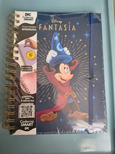 Caderno Colegial Smart Mickey<br><br>Fantasia 80 Folhas