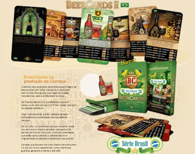 Beer Cards Série Brasil, "O universo das marcas de cerveja nas suas mãos"