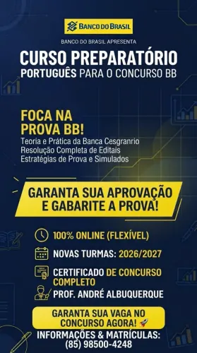 Preparatório de Língua Portuguesa para o concurso do Banco do Brasil