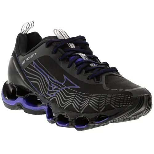 Tênis Mizuno Wave Prophecy X Preto e Azul - 44