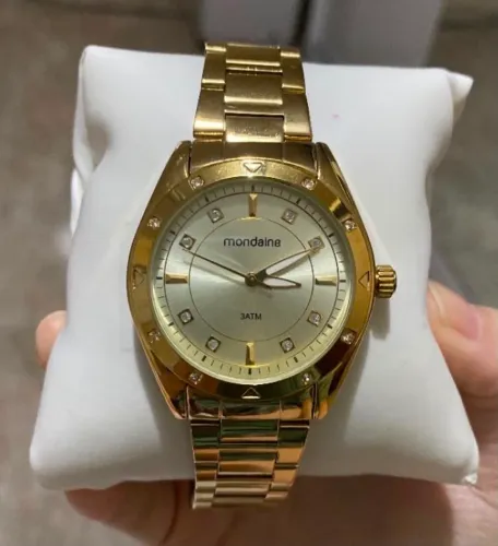 Relógio Feminino Mondaine Dourado Original - Novo sem uso 