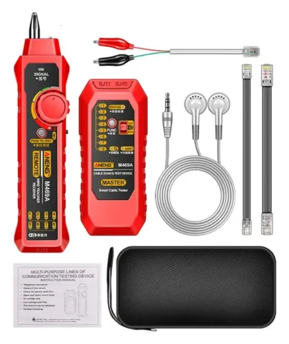 rastreador de fios e testador de cabos de rede (modelo M469A)