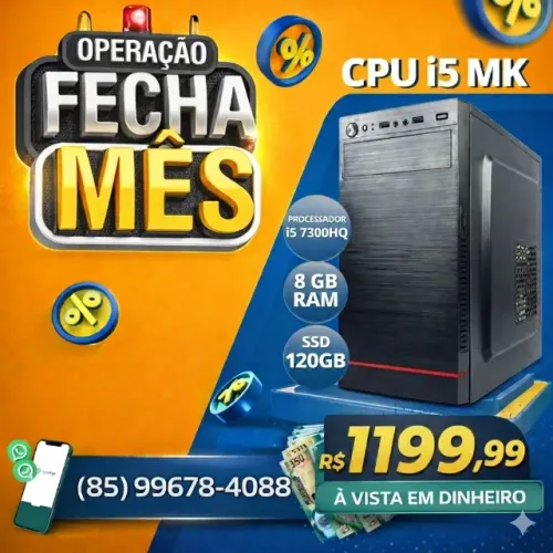 cpu i5 7 geraçao ssd 120gb ram 8 gb
