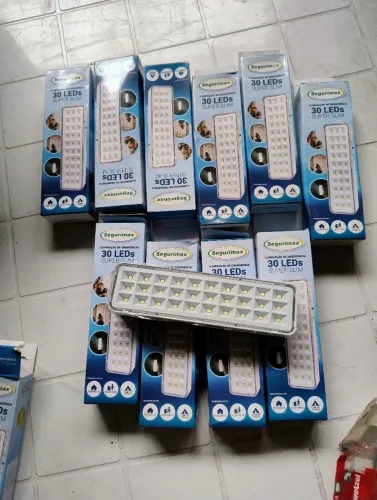 Luz de emergência kit 10unidades