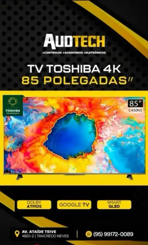 TV TOSHIBA 4K 85 POLEGADAS