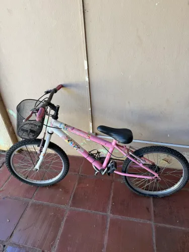 Bicicleta Infantil Aro 20 Princesas Disney com Cesta