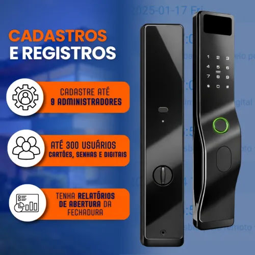 Fechadura Digital Inteligente digital Knup KP-CA612 