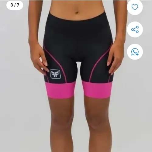 Bermuda de ciclismo free force sport queen feminina. Tamanho P.