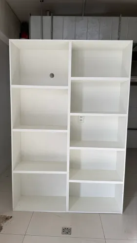 Armários e Estantes em MDF Branco - Excelente Oportunidade