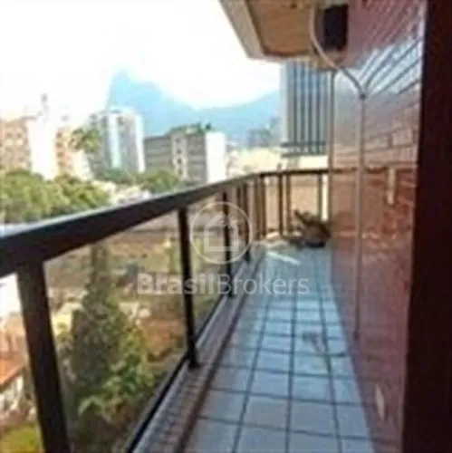 Botafogo infra total vista Cristo com varanda espaçosa