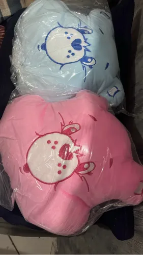 Ursinhos carinhosos casal pelucia estilo almofada