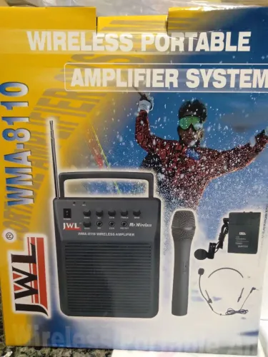 Conjunto microfones sem fio VHF