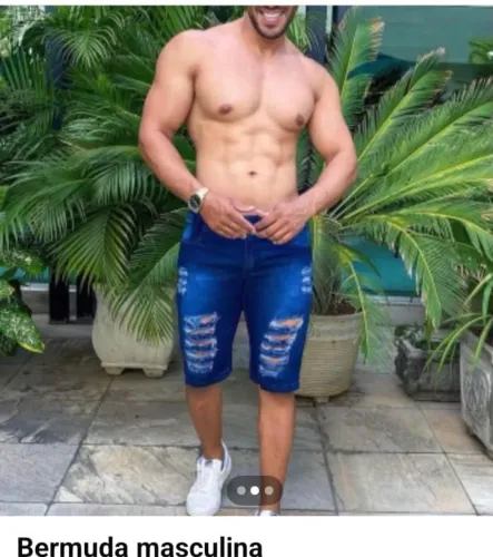 Calsa e bermuda Jeans masculina 