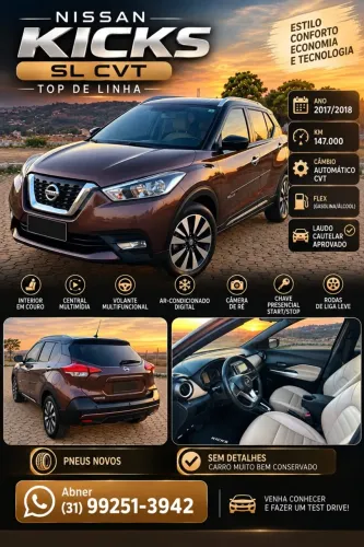 Nissan Kicks SL 1.6 16V Flexstar 5P Aut. 2018