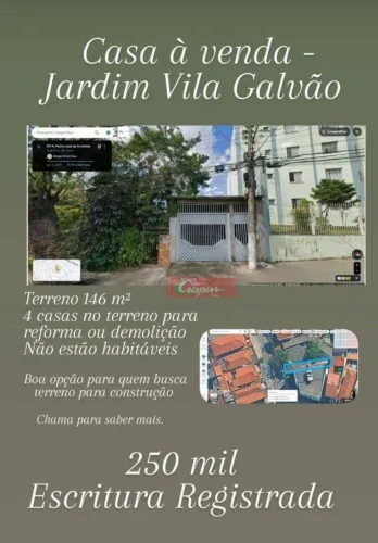 Casa à venda, 146 m² por R$ 249.000,00 - Jardim Vila Galvão - Guarulhos/SP