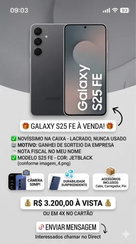 Celular S25FE