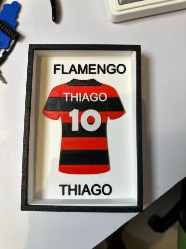 Placa personalizada time de futebol - nome, cor e número personalizado 