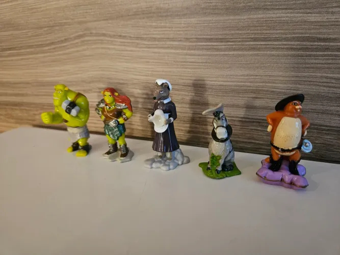 5 Personagens Shrek Kinder Ovo 