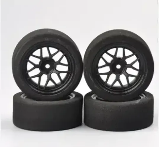 Jogo de rodas 1/10 Foam Racing, com 4 pneus de espuma
