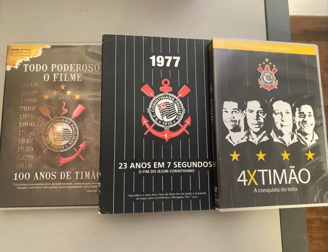 DVDs Corinthians Timão - Pacotão Especial Torcedor da Fiel / 3 Filmes!