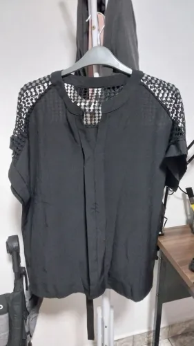 Camisa preta feminina pluz size XL