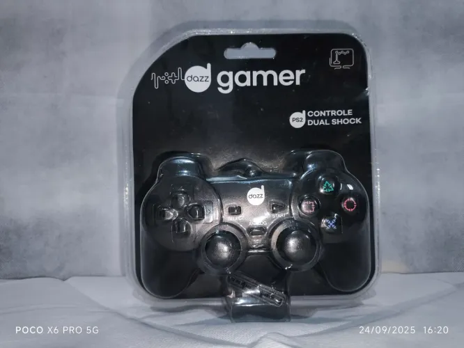 Controle remoto dual shock gamer